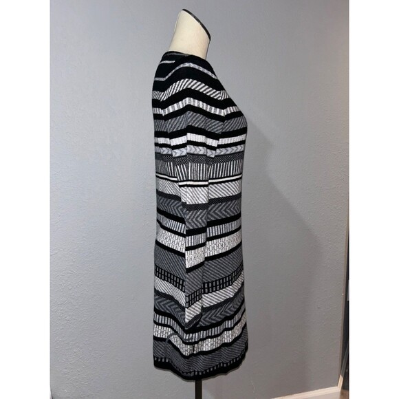 Krimson Klover Women's Sweater Dress size L Long Sleeve Striped Wool Blend - Picture 4 of 10